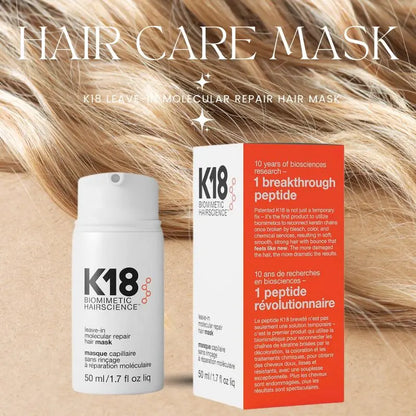 5/1Pcs K18 Leave-In Molecular/1*Kertain Repair Hair Mask Softens Restores Damaged Hair Deep Keratin Treatment for Hair and Scalp